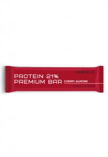 Батончик глазированный Protein Premium Bar со вкусом вишни и миндаля