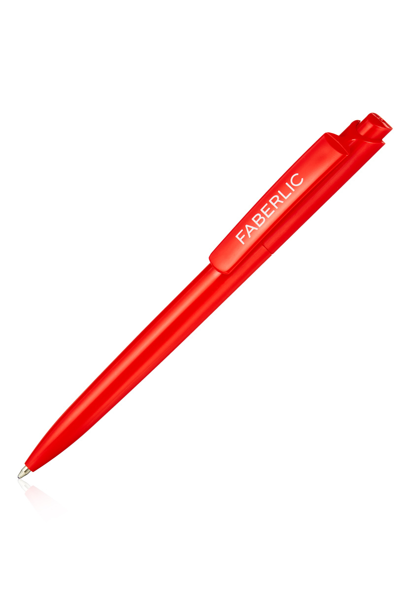 Шариковая ручка красная c логотипом
