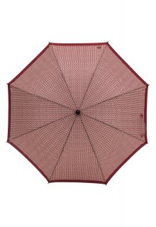 Зонт-трость складной, цвет бордово-бежевый
