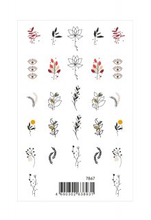 Переводные наклейки для дизайна ногтей «Наслаждаясь природой»