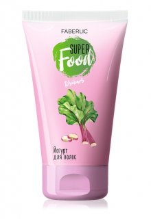 Шампунь-йогурт для всех типов волос «Ревень» SuperFood