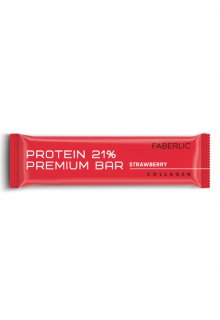 Батончик глазированный Protein Premium Bar со вкусом клубники